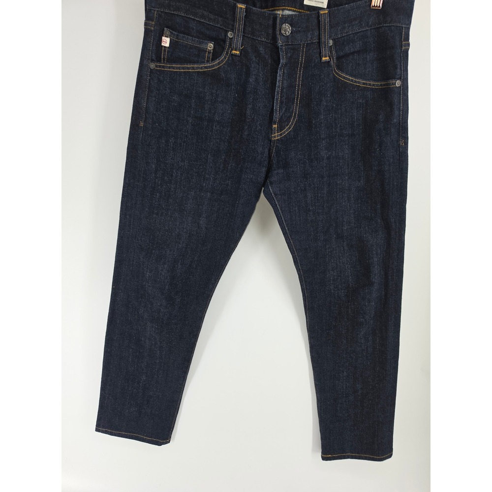 AG Adriano Goldschmied The Tellis Modern Slim Selvedge Jeans Indigo Blue 31